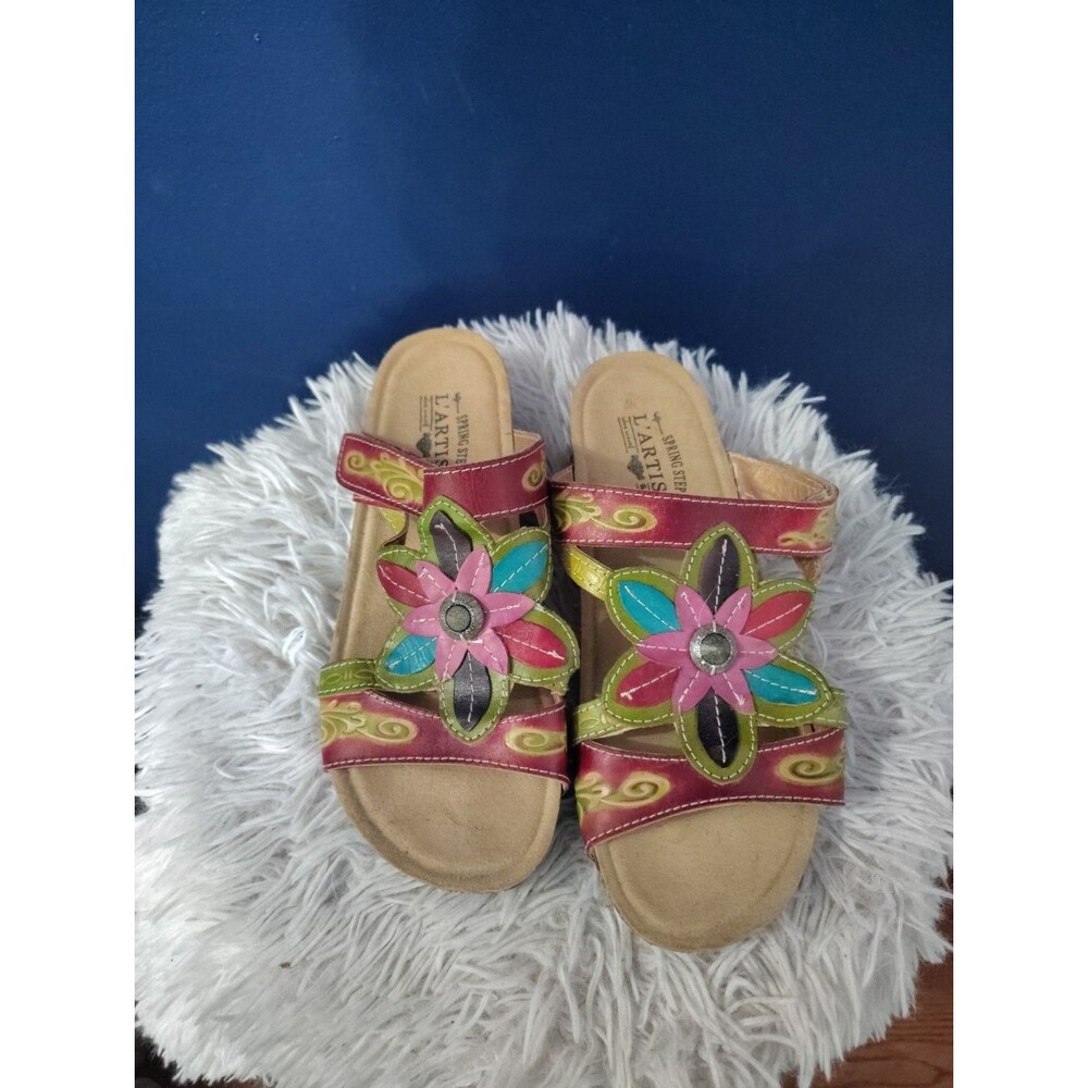L'Artiste Spring Step Thriller Slide Slip on Sandals Women's  Size 39 Us 8